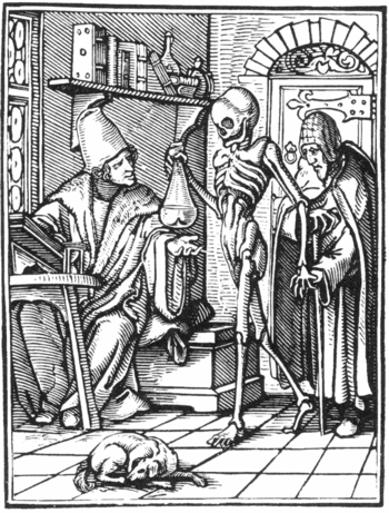 Woodcut:  The Physician