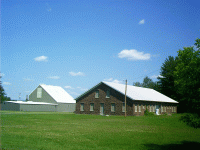 Pump House (new, left) -- Miners' Support Building (old, right), Iron Mountain, MI